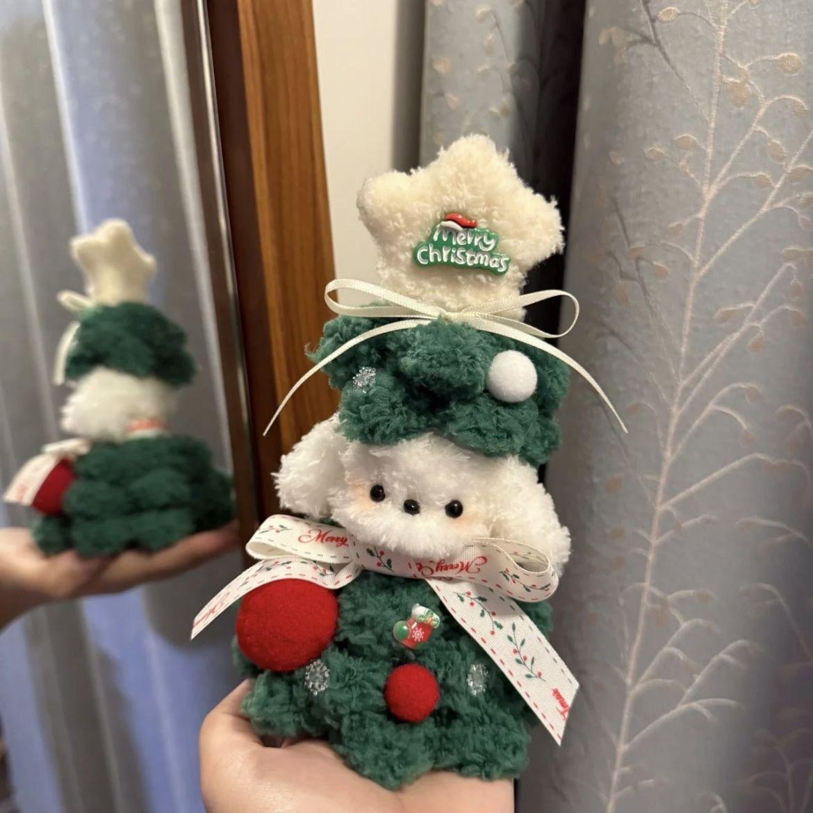 

Рождественский щенок Сделай сам Твист-палочки Материал Сумка Креативный подарок ручной работы Рождественское украшение для парня и девушки Подарок лучшему другу 18cm