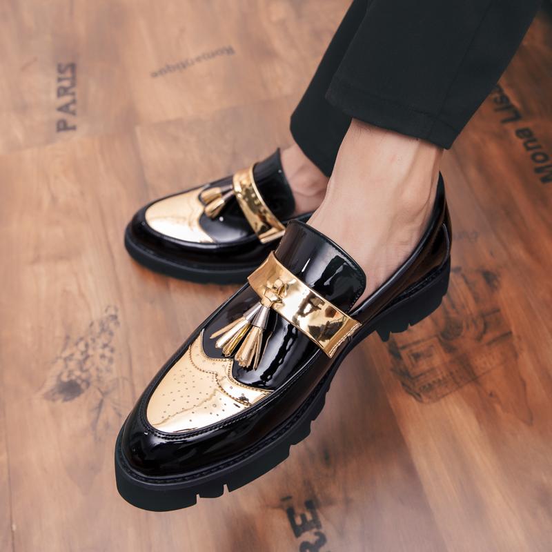 Fashion Casual Loafers for Men Spring Autumn Slip on Flats New Designer PU Leather Casual Shoes Male Business Shoes Moccasins