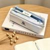 Student Transparent Pencil Case, Clear Window  Stationery Organizer for School Supplies