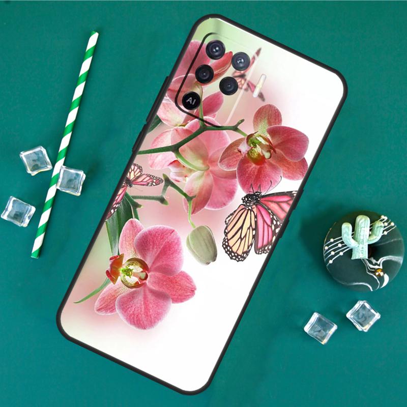 Orchid Flowers Colorful Phone Case For Oppo A18 A38 A58 A78 A98 A40 A60 A80 A91 A15 A17 A74 A94 A54 A57S A16 A76 A96