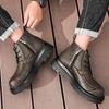 Fashion Thick soled men's boots Fashionable casual and versatile styles Outdoor leisure business party Daily office adult quality shoes