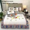 Leka Cotton Four-piece Sheets Were Sleeve Pillowcase Set 1 Light Luxury 1.5 Meters 1.8 Bed Supplies Home Textile