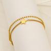 Stainless Steel Star Charm Bracelet With Twisted Chain Double Layer Stackable Women Ins Style Fashion Jewelry