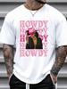 Howdy Retro Western Black Cowgirl African American Unisex T-Shirt
