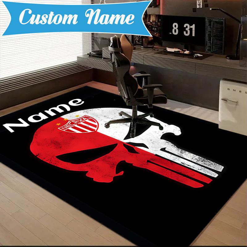 Custom Name Necaxa Football Design Rug Game Carpet, Floor Mat for Bedroom Living Room Entryway Rug, Home Decor Idea Gift for Christmas birthday