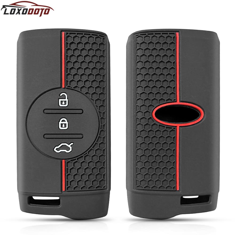Silicone Remote Key Case Cover Keychain Car Accessories for Chery Tiggo 7 Pro Tiggo 8 Tiggo 2 Pro 3x 5x Exeed 2020 2021 2022