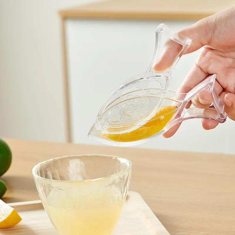 Home Manual Lemon Squeezer Kitchen Fruit Mini Manual Juicer Bird Shape Transparent Outdoor Portable Lemon Juice Press Reusable