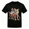 Funny Cartoon Fish Cat Monster Print Kids T-Shirts Summer Fashion Street Outdoor Casual T-shirt Tops for Boy and Girl's Tees Top