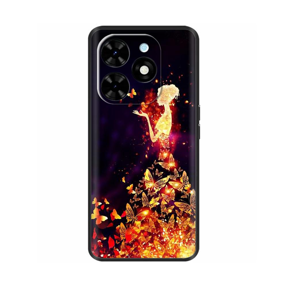 For Tecno Spark 20 Pro Case Soft Black Silicone Phone Case For Tecno Spark 20C Coque Spark20 Spark 20 Pro Bumper Cover Fundas