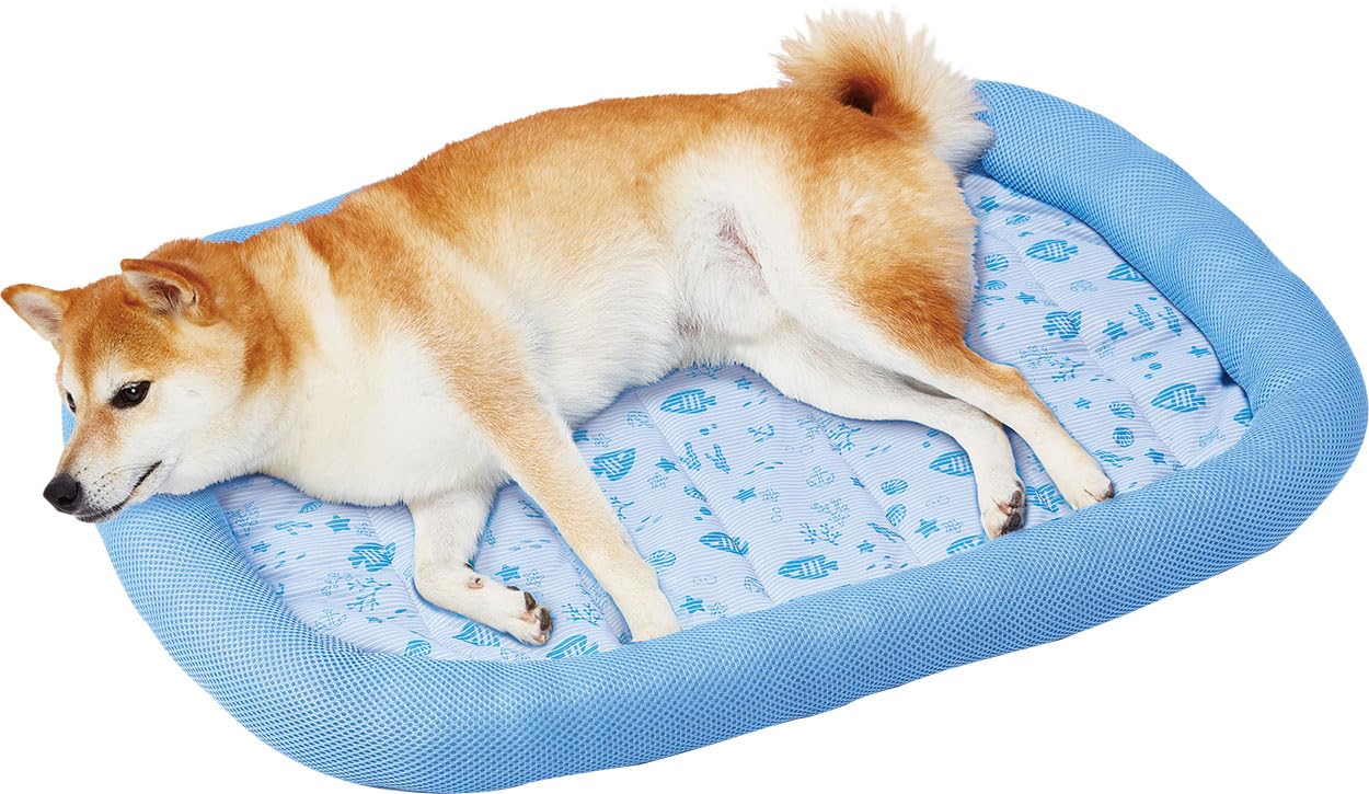

Petio Dog and Cat Antibacterial and Odor Cool Edge Pillow Bed L Bed, Resistant,