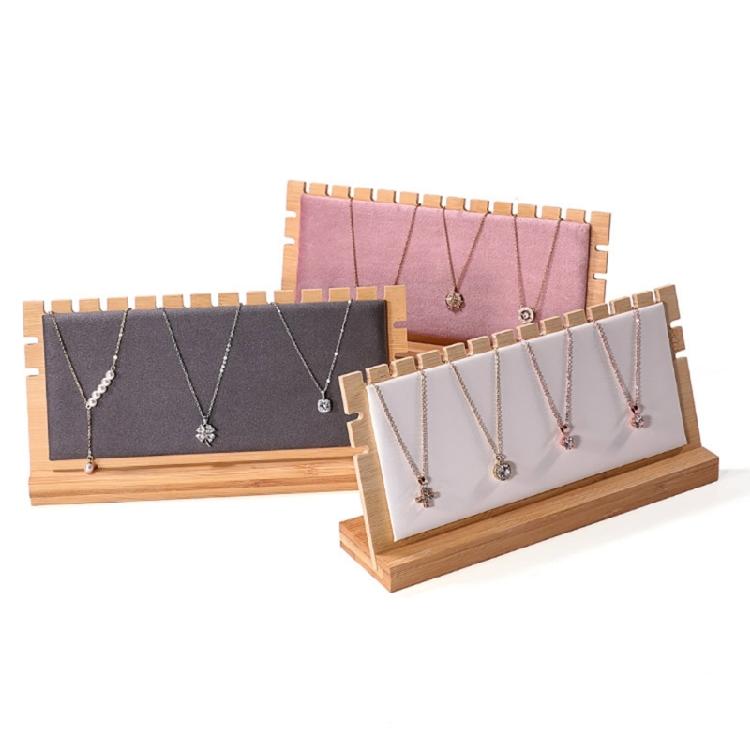 Necklace Display Stand for Selling Wood Chain Jewelry Display Rack Organizer