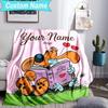 Custom Name Blanket Dog Boule Blanket Bedding Blanket for Travel, Camping, Living Rooms, Offices, Sofas, Fan Christmas Gift