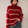 Women's Thickened Cashmere POLO Sweater - Light Luxury, Soft Knit, Loose Fit for Autumn/Winter