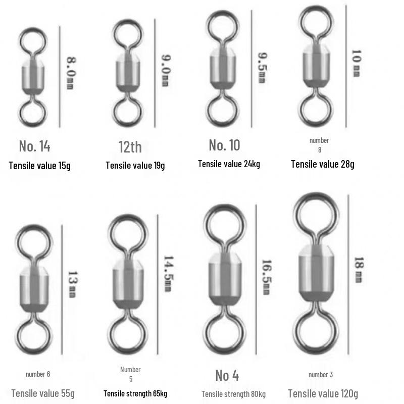 Alloy Mother-Child High-Speed Fishing Connector Swivel