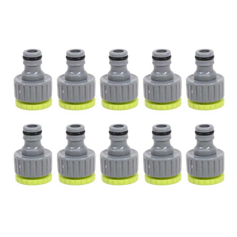 10pcs Hose Faucet Quick Connector Threaded Adapter For Garden Irrigation Thread Adapter PP Faucet Connect The Washing Machine