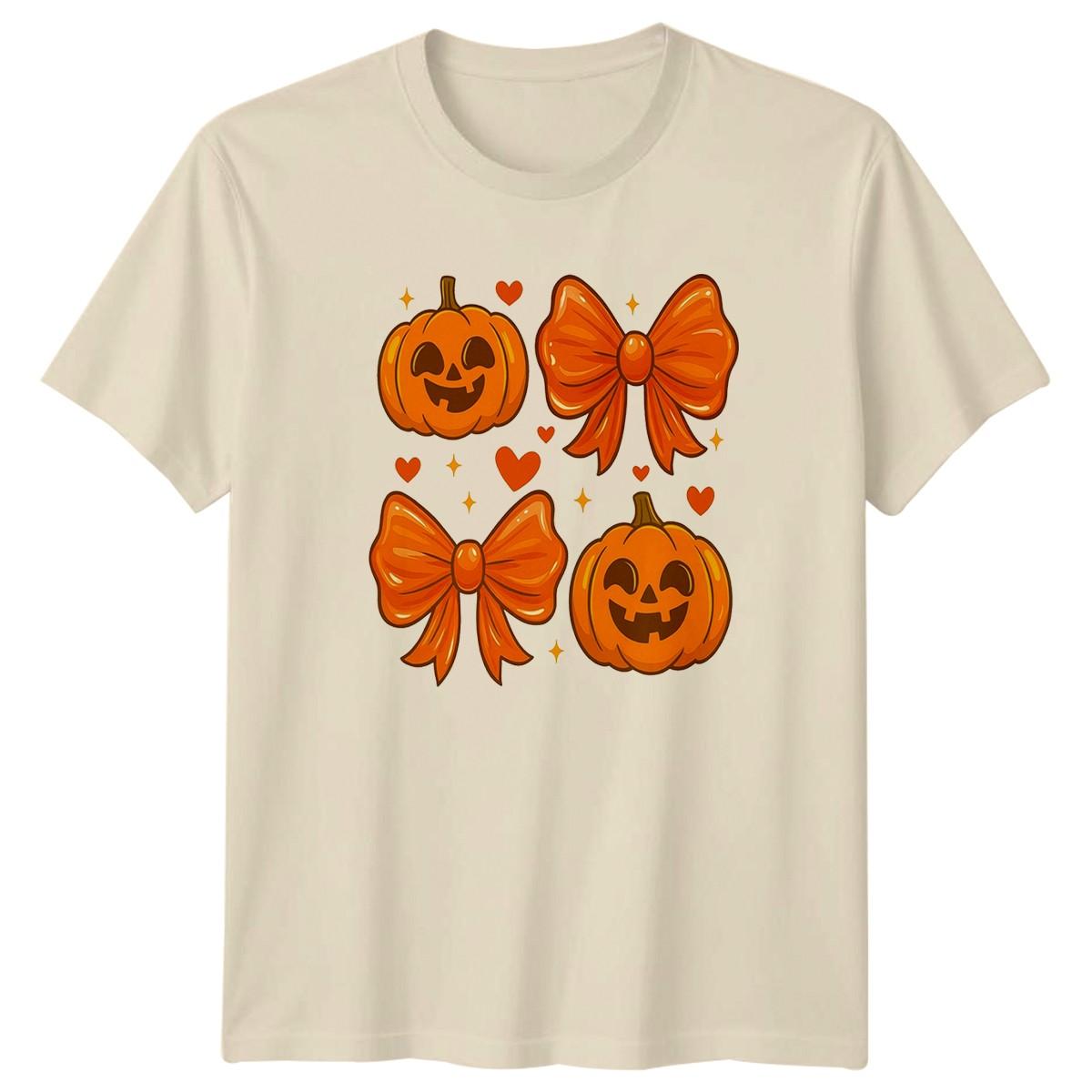 Howdy Halloween Pumpkin Bow T-Shirt Fall Gift For Him And Her M