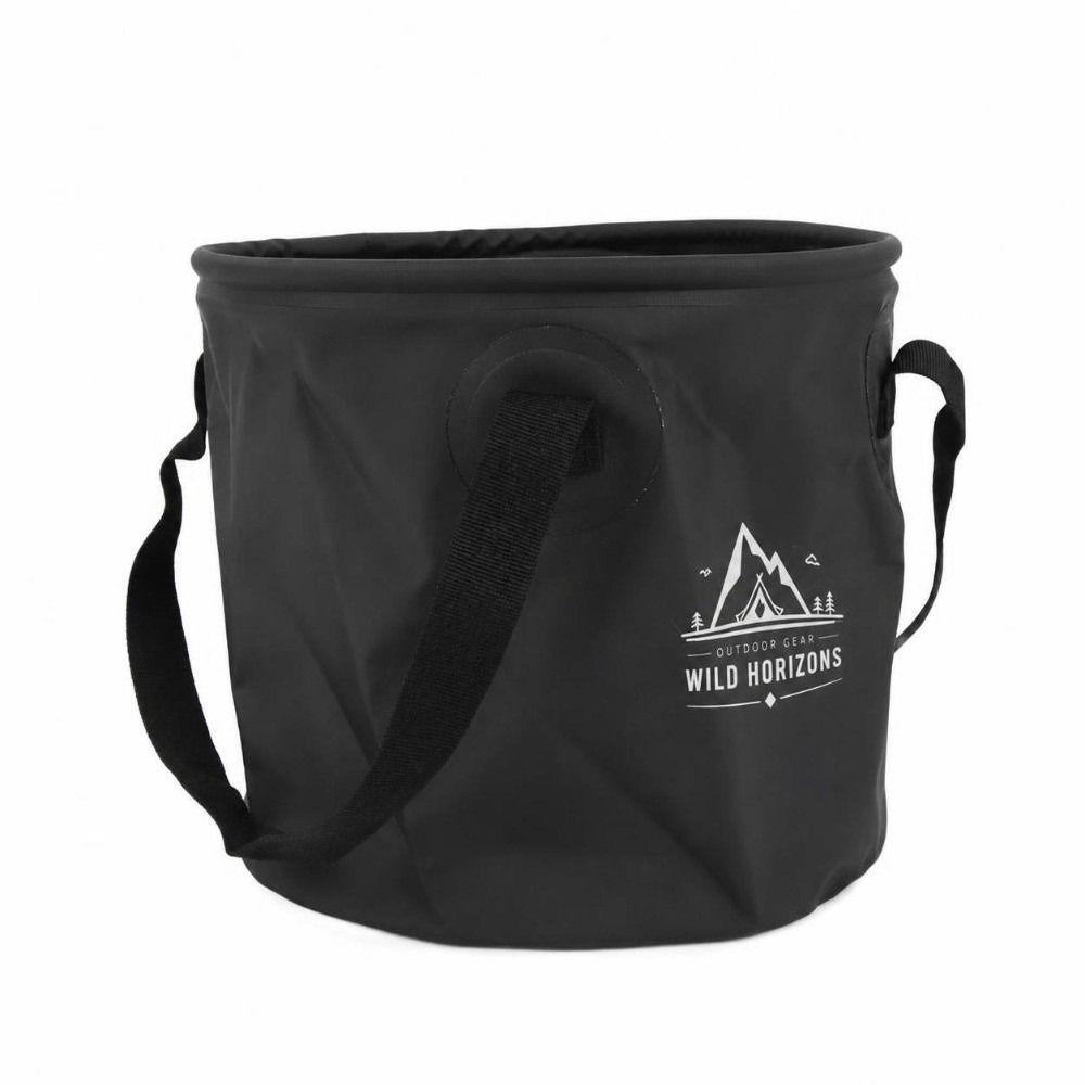 10L Capacity Collapsible Bucket PVC Mesh Fabric Portable Water Container  Camping Use