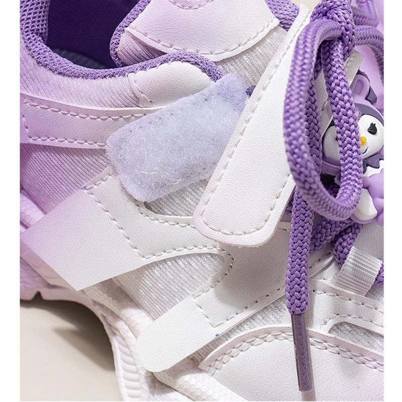 New Velcro Girls Sports Shoes Fashion Design Cartoon Wear-resistant Comfortable Soft-soled Running Shoes