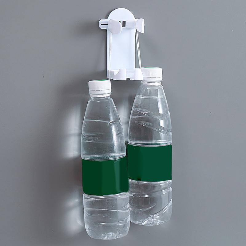 Plastic Wall Mounted Razor Rack Self-Adhesive Non Perforated Razor Holder Space Saving Adjustable Electric Toothbrush Holder