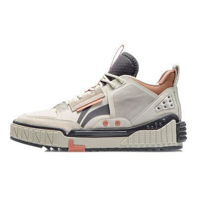 Non-Slip Wear-Resistant Mid-Top Skate Shoes Men Sneakers Gray Brown AGCR311-3