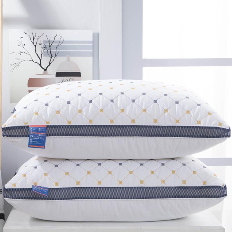 Pillow Core Non-collapsible Fiber Pillow Core Adult Household Neck Pillow 48x74cm Pair