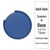 Custom PU Leather Tea Coasters with Hand-Sewn Edges and Insulation Pad, Featuring Your Enterprise Logo.