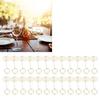 24PCS Table Number Holder 85mm Height Stainless Steel Multifunctional Wire Picture Holder