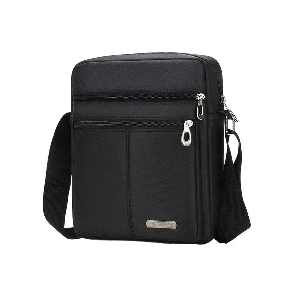 Large Capacity Male Crossbody Bags Oxford Cloth Messenger Bag Casual Men s Shoulder Bag  Business чёрный