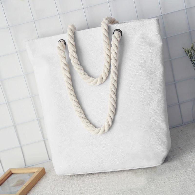 Minimalist Canvas Shoulder Bag For Daily Use With Large Capacity
