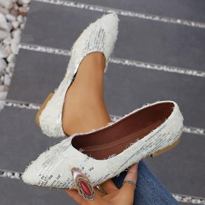 Spring Pointed Foot Cover Flat Bottom Women's Shallow Mouth Women's Single Shoes