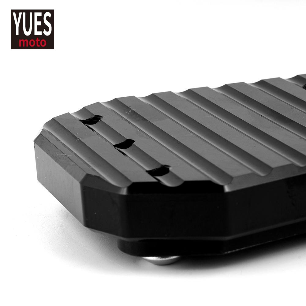 Motorcycle Accessories CNC Aluminum Side Stand Enlarge Kickstand parts For Kawasaki ZX 25R