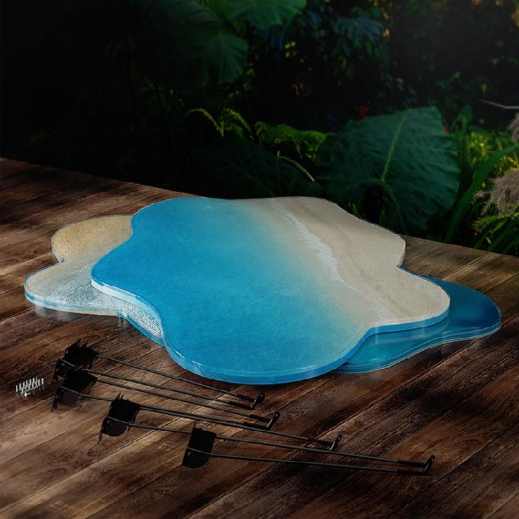 Silicone Irregular Tabletop Mold for Epoxy River Table Making Form Casting