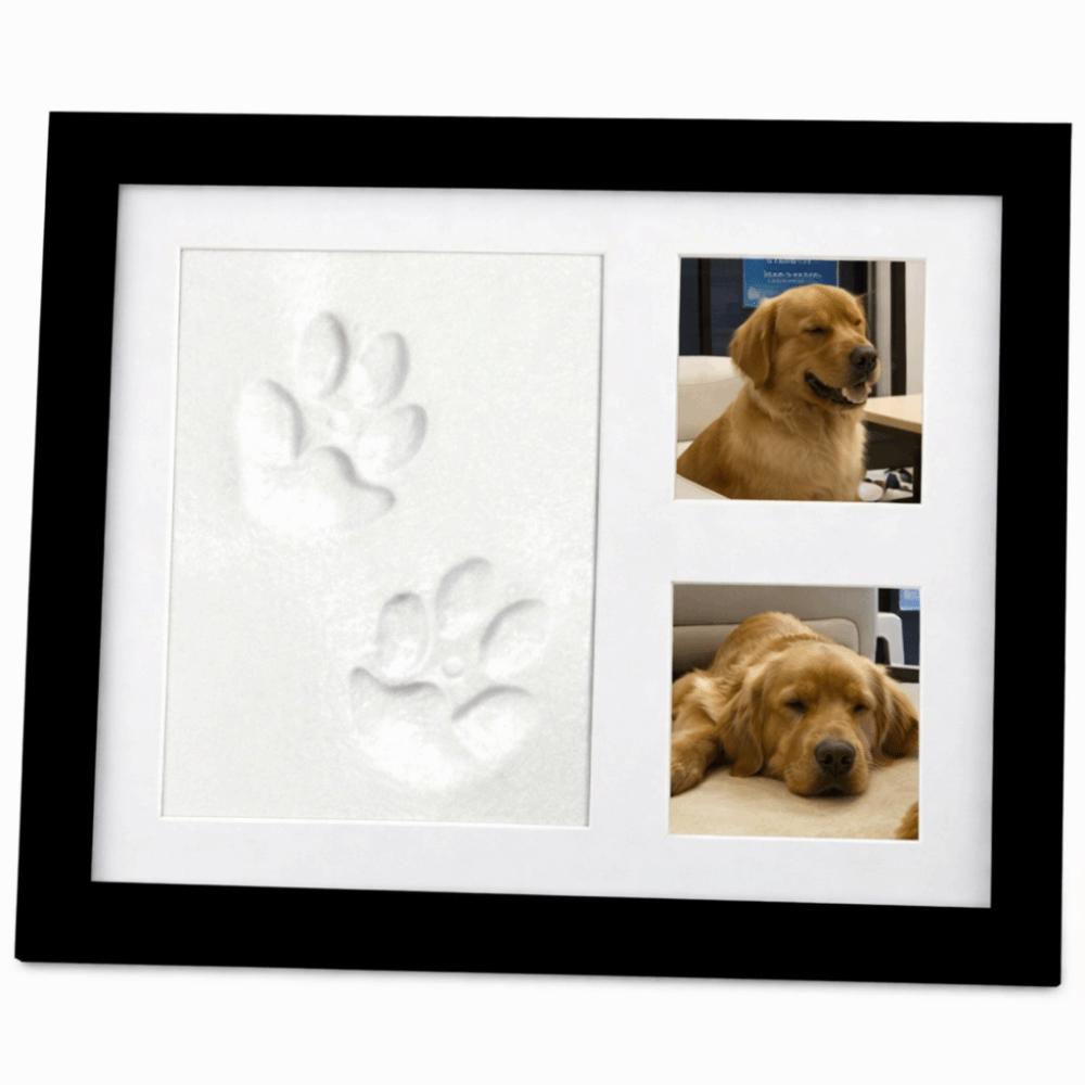 Imprint Clay Photo Frame DIY Keepsake Pet Paw Print Kit Clay Handprint Keepsake Frame  Father s Day Black regular
