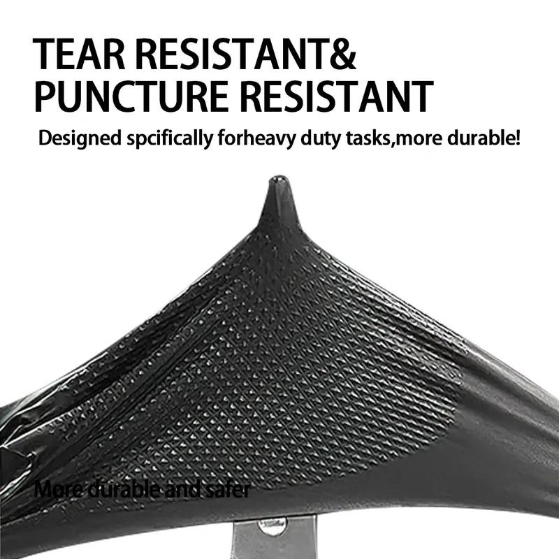 8Mil Heavy Duty Orange Nitrile Gloves Industrial Disposable Gloves with Diamond Textured Grip for Mechanic Safety & Work Gloves