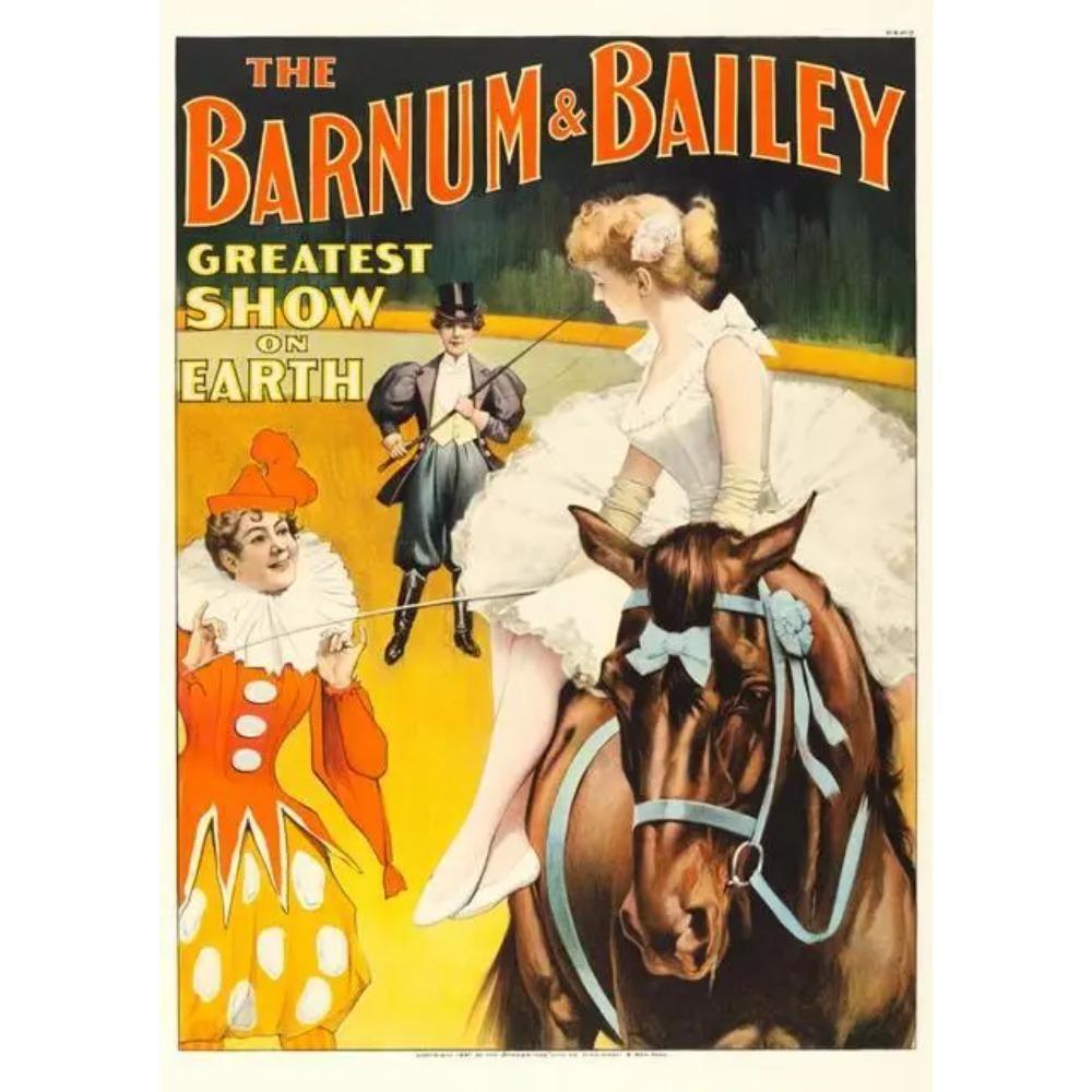 Magician Animals Canvas Painting Vintage Circus Poster Clown Amusement Artwork Prints For Bar Club Cafe Home Decor