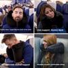 Neck Pillow Travel U-shaped Pillow Inflatable Pillow H-type Outdoor Car Long-distance Plane Neck Pillow Nap Pillow Hooded