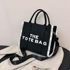 Stylish Tote Bag New Lettering Handbag Large-Capacity Canvas Crossbody Bag CLE