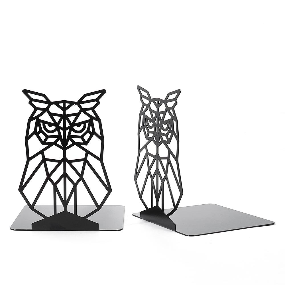 Wise Owl Book Ends For Shelves Iron Bookends Duty Bookends For Heavy Book Organizer Book Bookrack Stand Shelf Decoration