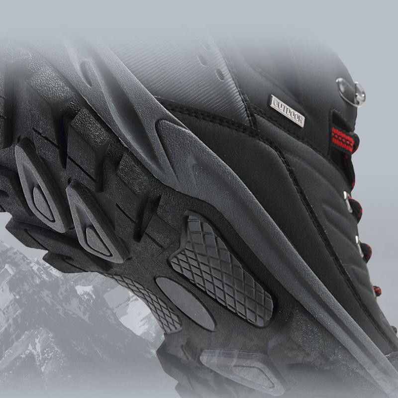 Men's Hiking Boots Waterproof Outdoor Sports Shoes Leather Sneakers Male Plus Size 39-46