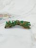 Maia Rose Jacquard Ribbon Pin - D Green