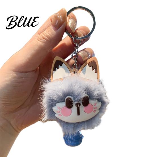 Plush Rabbit Keychain Ear Soft Ball Charm Key Chain Car