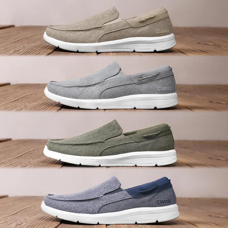 Fashion Loafers For Men Shoes New Canvas Shoes Classic Leisure Shoes Comfortable Breathable Sneakers For Men Loafers