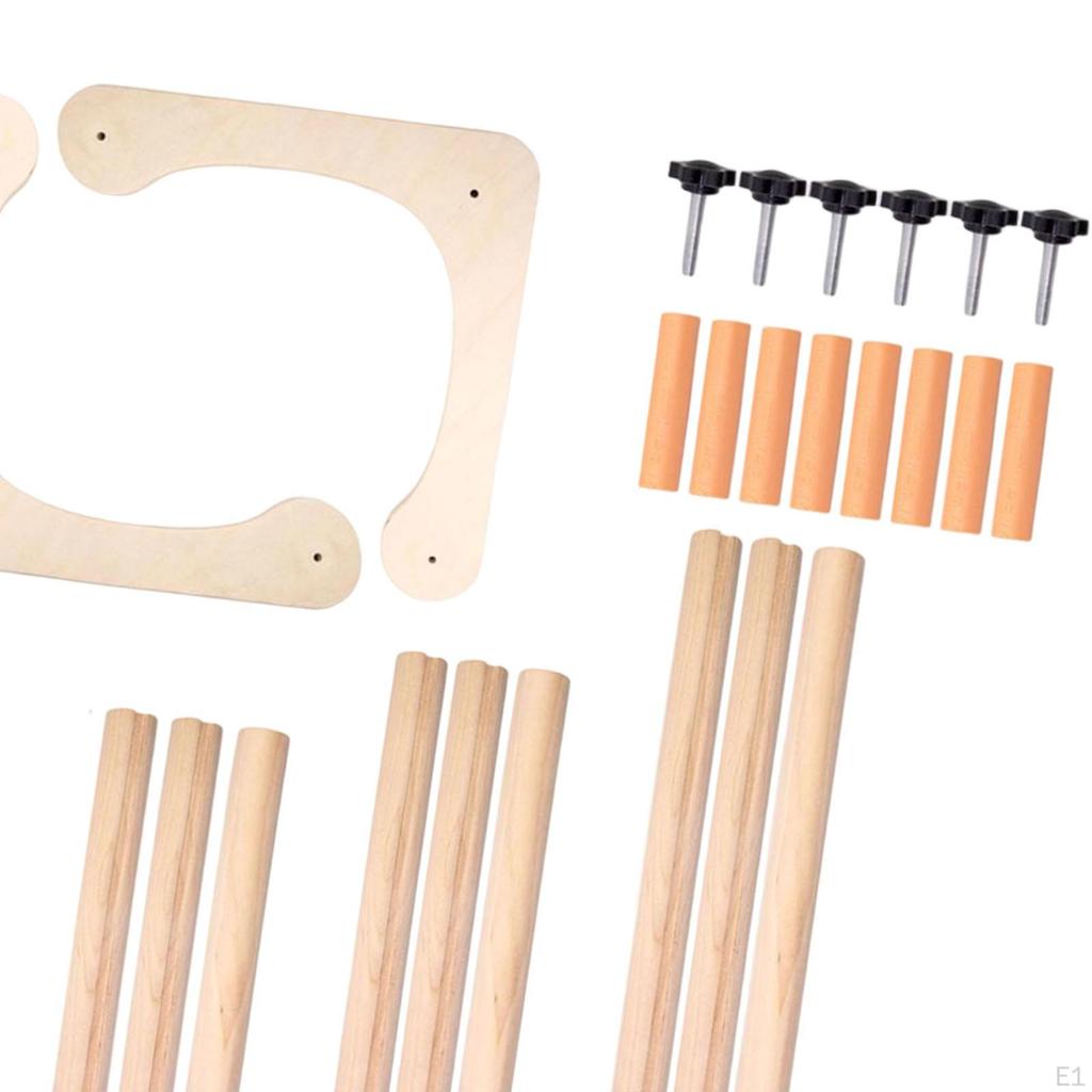 Embroidery Table Stand Sewing Gadgets Wooden Hand Hoops Reusable Multifunction