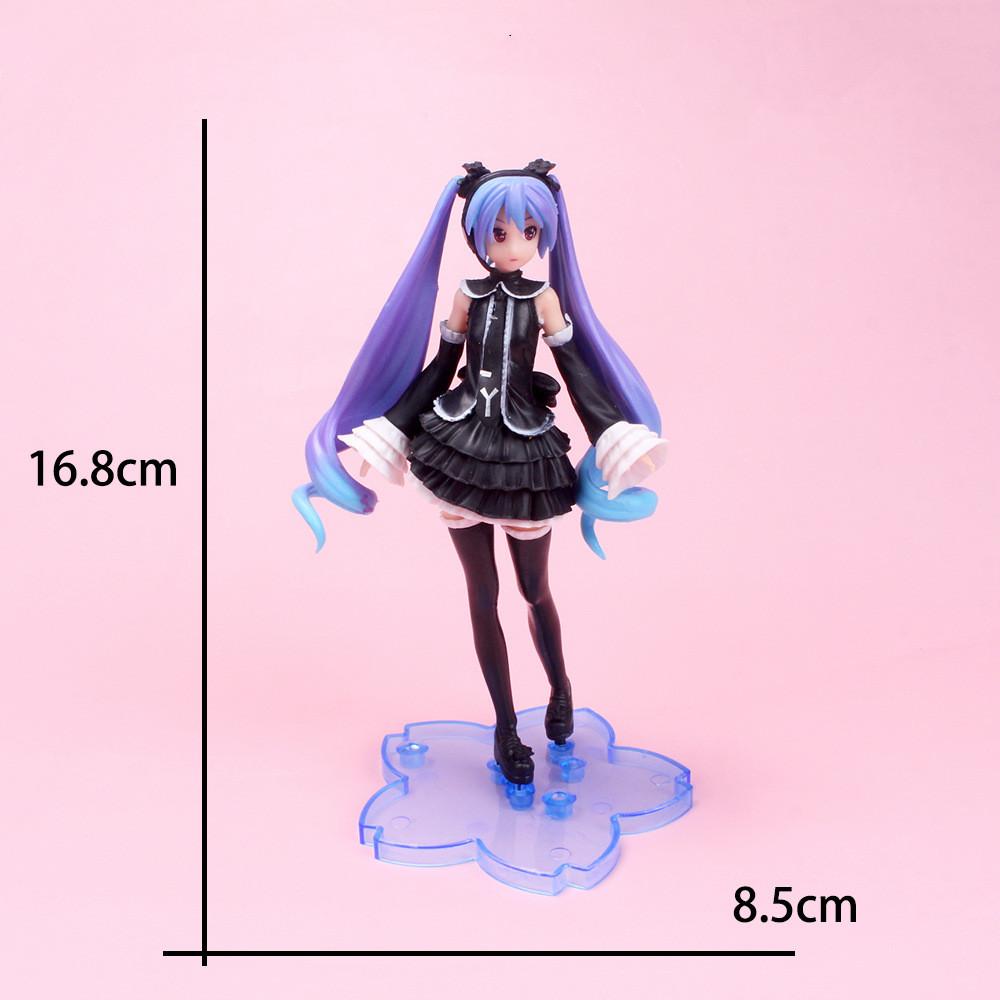 New Anime Figure Hatsune Miku Cinderella Wonderland Long Hair Princess Kawaii Virtual Singe  Model Collecting Toys