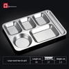 Lijia 304 Stainless Steel Divided Dinner Plate