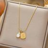 Exquisite 18K Gold-Plated Titanium Steel Necklace - Women's Clavicle Chain Jewelry, Fade-Resistant