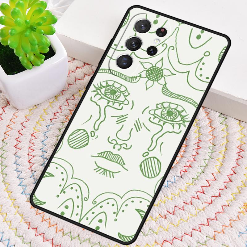 Funny Sun Moon Silicone Phone Case For Samsung Galaxy note 10 pro S26 S25 S24 S23 S22 S21 Plus S25Ultra Capa Cover