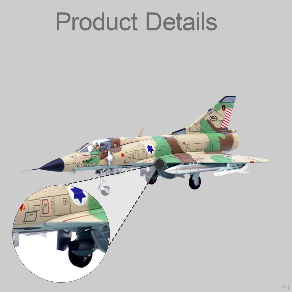 1/72 Scale Fighter Model Airplane Souvenir Simulation Tabletop Decor Collection Ornament for
