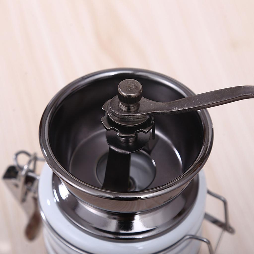 Vintage Ruční Mlýnek na Kávu Miniaturní Dřevěný Mlýnek na Kávová Zrna pro Domácí a Kancelářskou Výstavu Klasický French Press