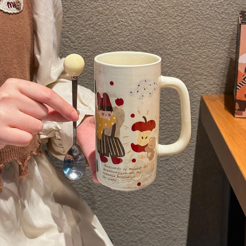 

Дарить сувениры подругам, подарки на день рождения девочек, милое времяпрепровождение родителей и детей, керамические кружки, практичные подарочные коробки 401-500ml